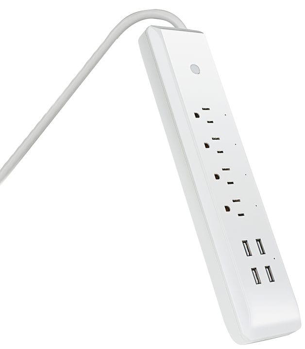 FEIT ELECTRIC – Smart Wi-Fi Power Strip with USB Ports – White